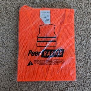 Peer Basics Orange Reflective Safety Vest
